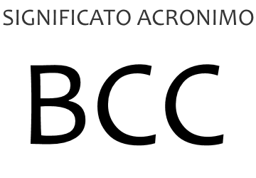 Significato acronimo BCC