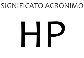 Significato acronimo HP