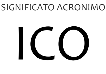 Significato acronimo ICO