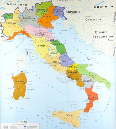 Origine dei nomi delle regioni Italiane